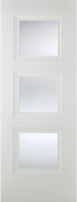 Internal Primed White Amsterdam Glazed Solid Door