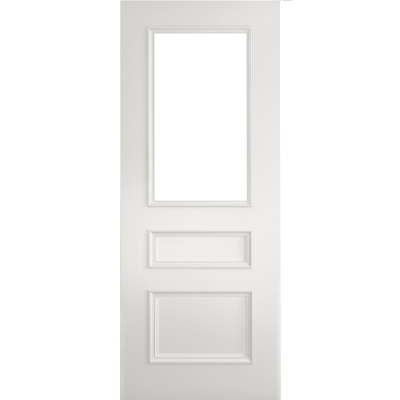 Internal Primed White Windsor Clear Bevelled Glazed Door