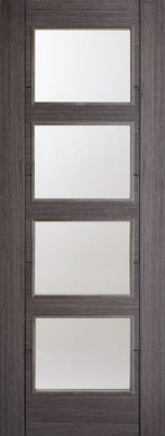 Internal Pre-Finished Ash Grey Vancouver Glazed Door