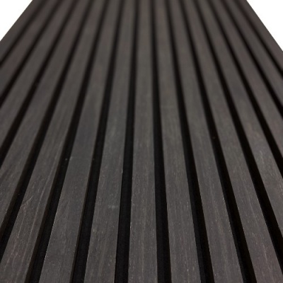 Acoustic Wooden Slat Panel - Black Oak