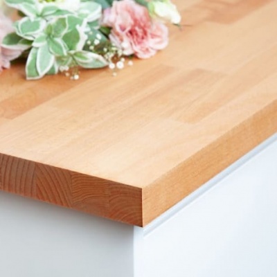 Solid Natural Beech Worktop 40mm Thick
