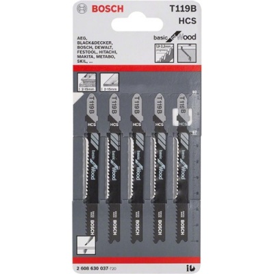 Bosch Jigsaw Blades T119B Fast Cut for Wood