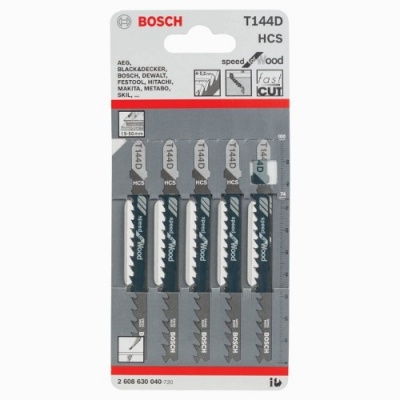 Bosch Jigsaw Blades T144D Fast Cut for Wood