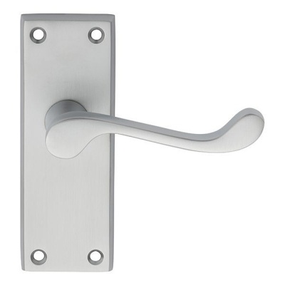 Victorian Scroll Lever Door Handle on Various Backplates