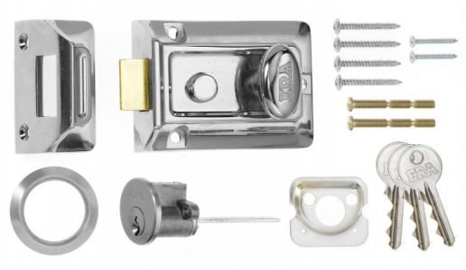 ERA Traditional Night Latch Chrome 60mm