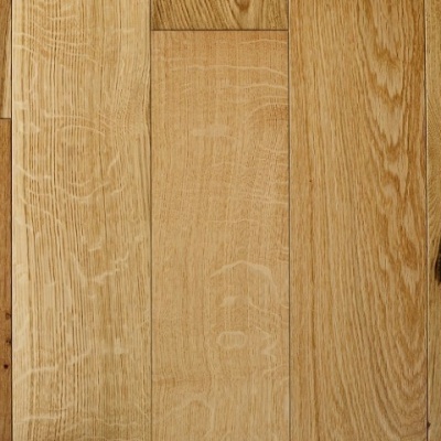 180mm x 20/6 Engineered Oak Flooring Natural Deep Brushed & Lacquered - Handscraped