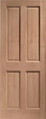 External Hardwood London 4 Panel Door (Dowelled)