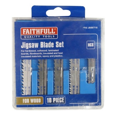 Faithfull Jigsaw Blades Set of 10 assorted Blades