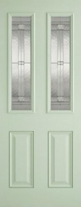 External GRP Composite Malton Green Glazed Door