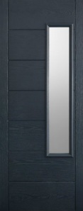 External GRP Composite Newbury Grey Glazed Door