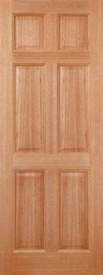 External Hardwood Colonial 6 Panel Door