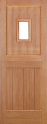 External Hardwood Stable 1L Straight Top Unglazed Door