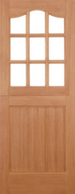 External Hardwood Stable 9L Unglazed Door