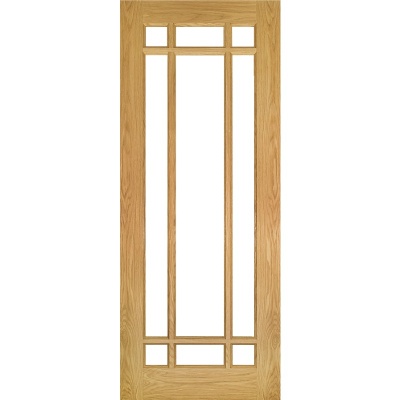 Internal Oak Kerry Clear Bevelled Glazed Door