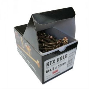 KTX Gold Self Cutting Screws M3.5 Gauge