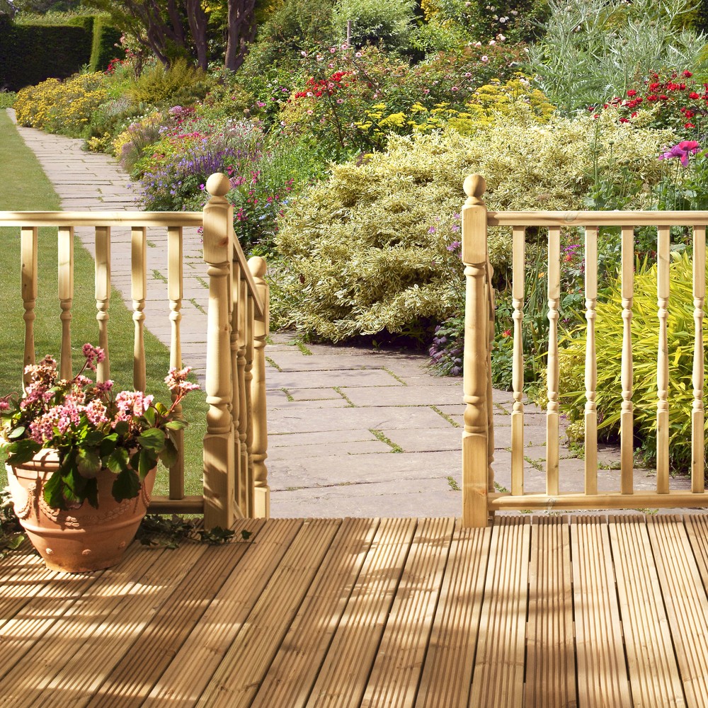 Treated Decking Universal Rail 2.395m - Atlantic Timber