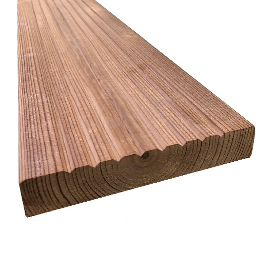 Heat Treated Thermowood Decking 125mm x 32mm Atlantic Timber