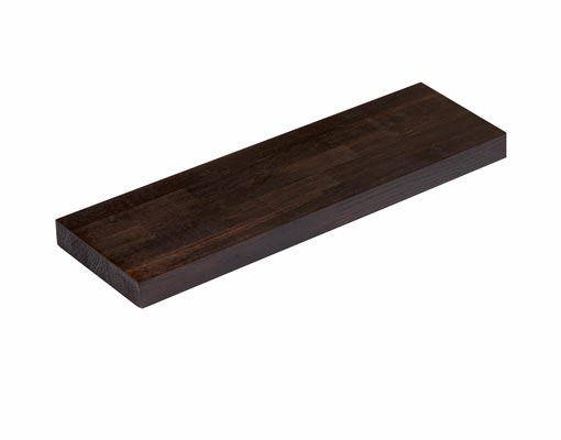 Pre Oiled Solid Black Oak Floating Shelf Kit Atlantic Timber Zoom