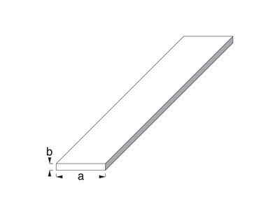 15 x 2mm Anodised Aluminium Flat Bar 2000mm