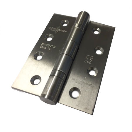 100mm Satin Chrome Butt Hinge Grade 13 Pair Atlantic Timber