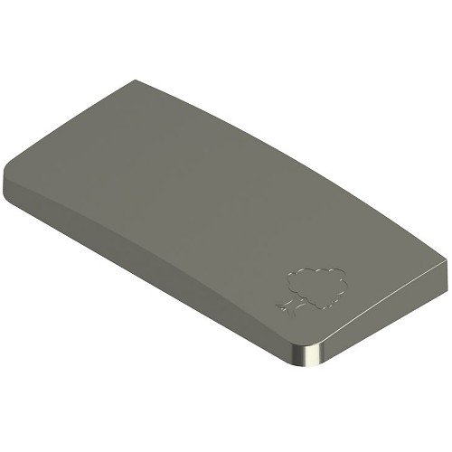 Brushed Nickel Slim Newel Cap Half Atlantic Timber