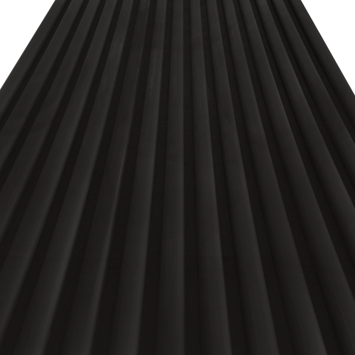 Acoustic Wooden Slat Panels - Black Curve - Atlantic Timber