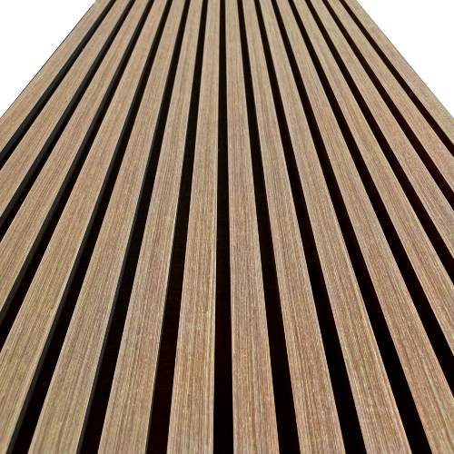 Acoustic Wooden Slat Panel - Silver Pear