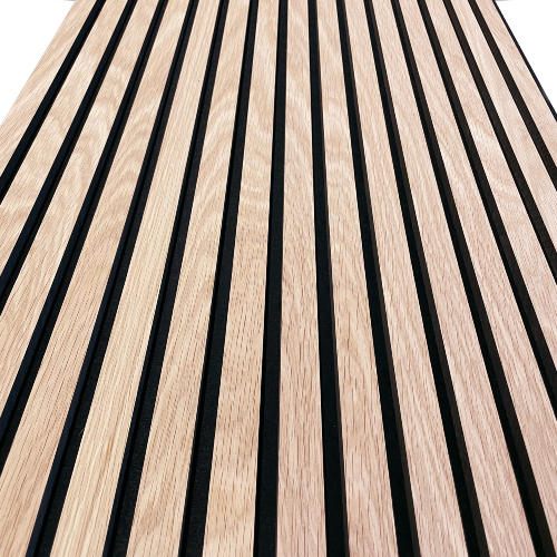 Acoustic Wooden Slat Panel Natural Oak. Acoustic Panels Atlantic Timber