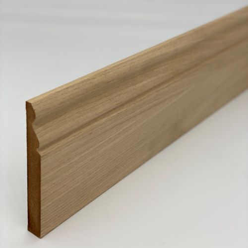 Oak Veneered Ogee MDF Skirting 4.4m x 144mm x 18mm - Atlantic Timber