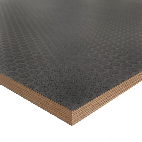 AntiSlip Heksa/Smooth Phenolic Faced Plywood 8' x 4' (2440mm x 1220mm