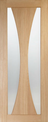 Internal Pre-finished Oak Verona Clear Glazed Door - Atlantic Timber