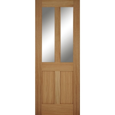 Internal Oak Bristol 2 Light 2 Panel Door
