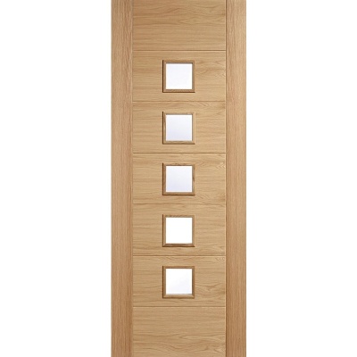 Internal Oak Carini Glazed Door