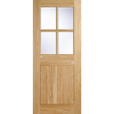 External Oak Cottage Stable 4 Light Door