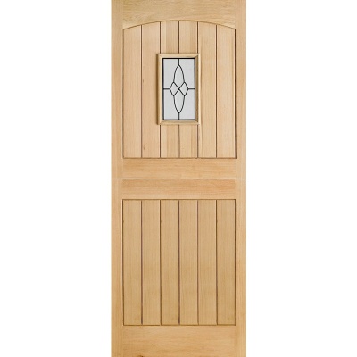 External Oak Cottage Stable 1 Light Door