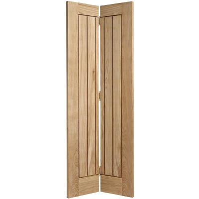 Internal Pre-Finished Bi-Fold Oak Mexicano Door