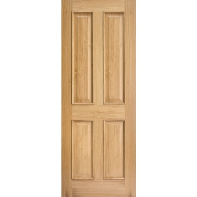 Internal Oak Regency 4 Panel Door with Raised Mouldings