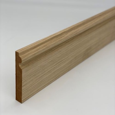 Oak Veneered Torus MDF Skirting 2.2m x 144mm x 18mm