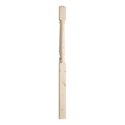 Benchmark Pine Half One Piece Newel Post