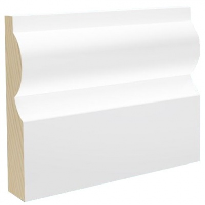 Pre-Finished White Torus Architrave 15mm x 69mm x 2.4m Lengths