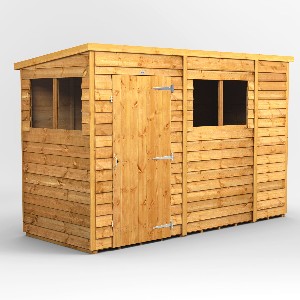 Power Overlap Pent Shed 10x4