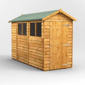 Power Overlap Apex Shed 10x4