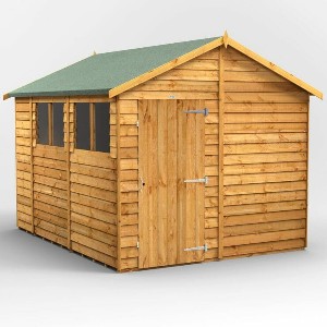 Power Overlap Apex Shed 10x8