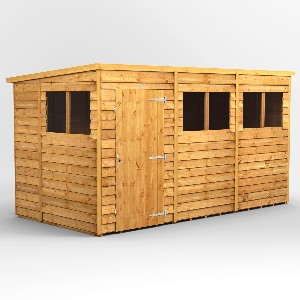 Power Overlap Pent Shed 12x6