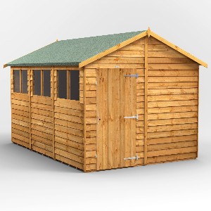 Power Overlap Apex Shed 12x8