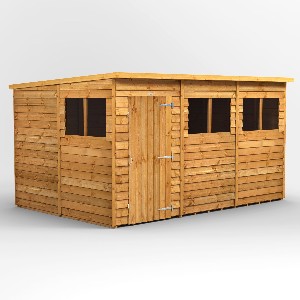 Power Overlap Pent Shed 12x8