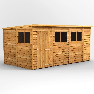 Power Overlap Pent Shed 14x8