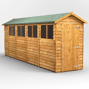 Power Overlap Apex Shed 18x4