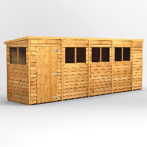 Power Overlap Pent Shed 18x4