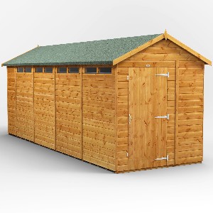 Power Apex Security Shed 18x6